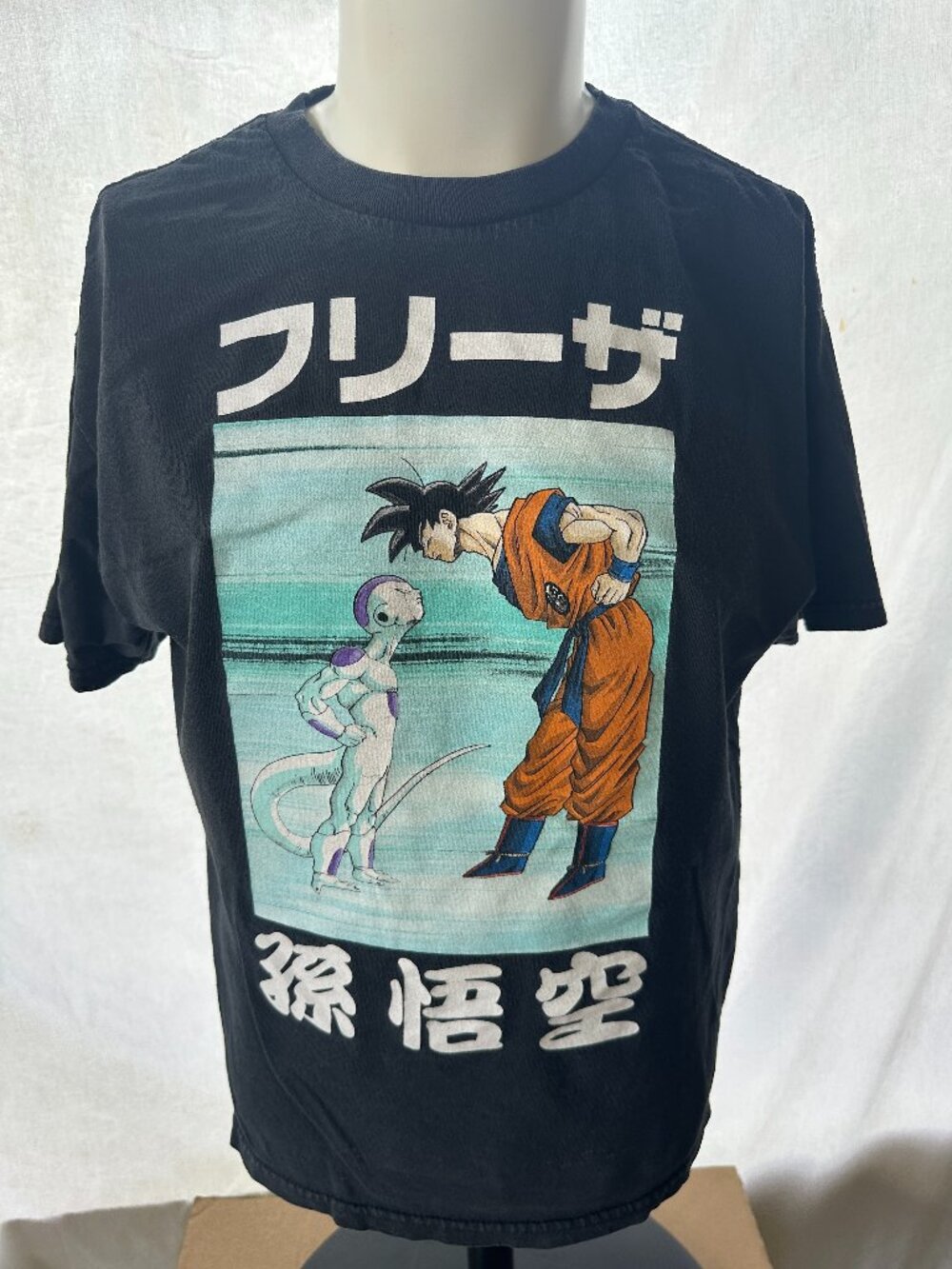 Dragon Ball Z Son Goku Vegeta Gohan Ripple Junction Men's Black Shirt Large